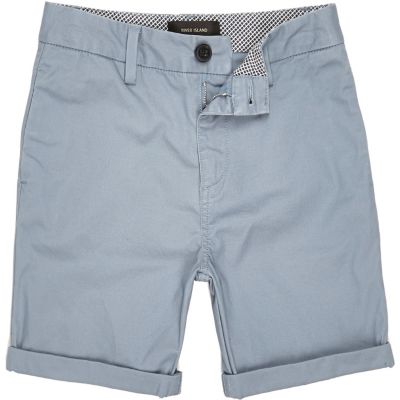 Boys' blue chino shorts